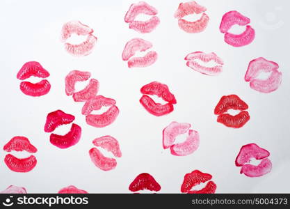 lips background at white