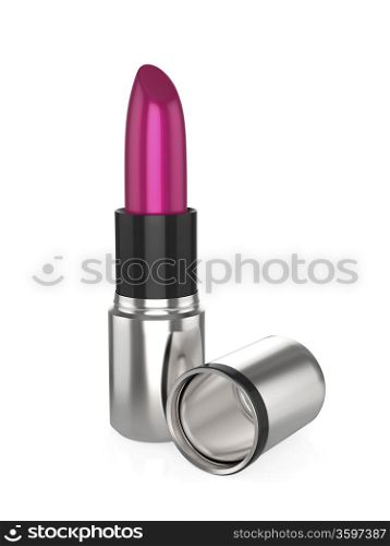 Lipstick on a white background