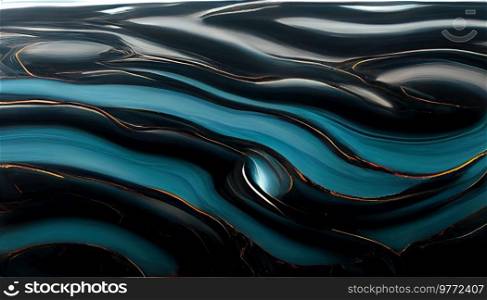 liquid black oil close up background, industrial texture. Black oil factory