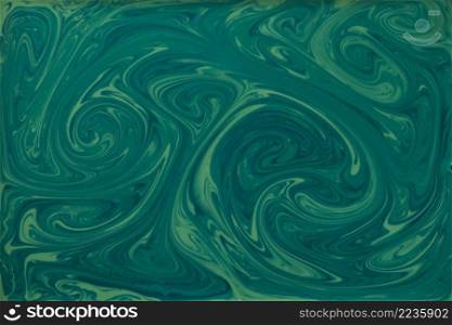 liquid green black paint textured marbling backdrop