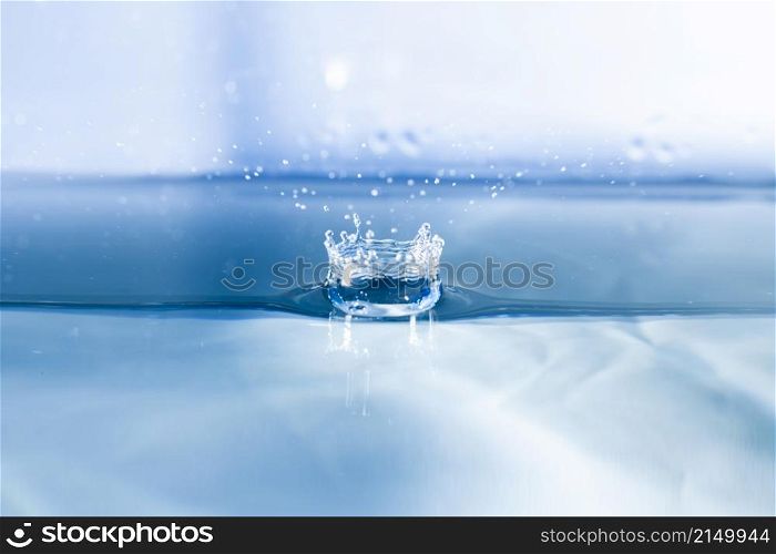 liquid surface with splashes