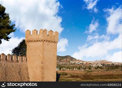 Liria LLiria skyline view from Benissano near castle in Valencia spain
