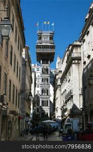 lisbon city portugal Santa Justa Elevator landmark architecture 11.04.2011