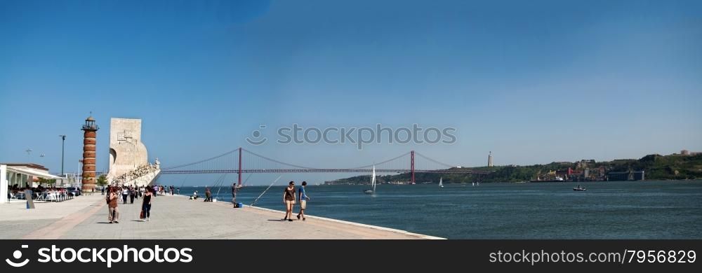 lisbon city portugal Sea Discoveries monument landmark editorial 09.04.2011