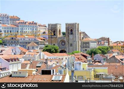 Lisbon downton old city in Portugal
