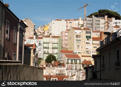 Lisbon panoramic city view, Portugal