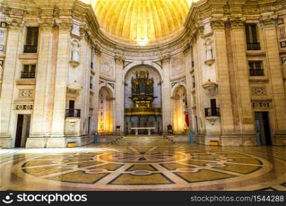 LISBON, PORTUGAL - JULY 30: National Pantheon in Lisbon (Church of Santa Engracia) in a summer day on July 30 2014 in Lisbon, Portugal