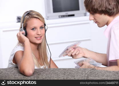 Listening music