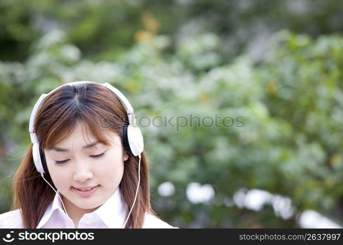 Listening to music