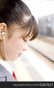 Listening to music