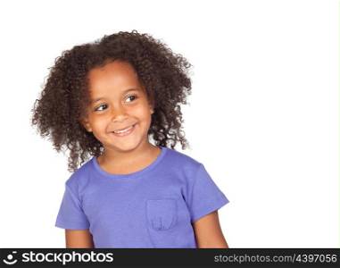 Little african girl with four years with a beautiful expression
