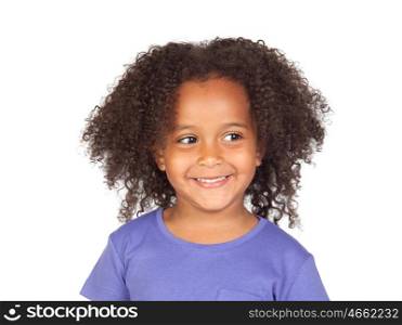 Little african girl with four years with a beautiful expression