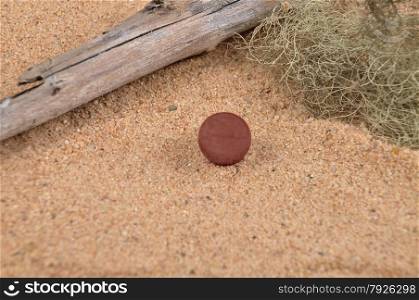 Little ball on beach
