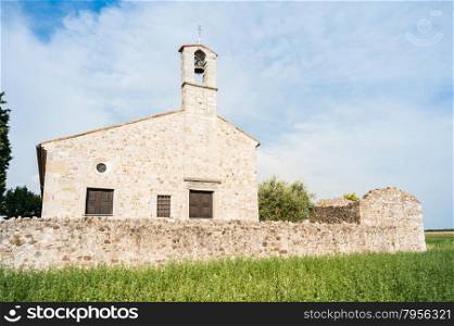 Little Church of the 13th century dedicated to the Virgin Mary in Northern Italy