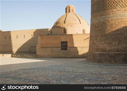 Little dome in the old Eastern city. the ancient buildings of medieval Asia. Ancient architecture of Central Asia and East
