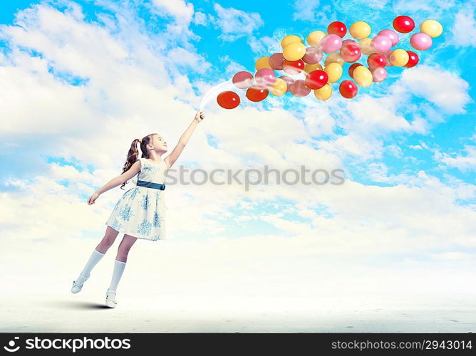 Little girl playing