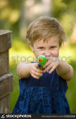 Little girl playing