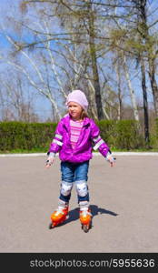 Little girl skating