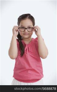 Little girl with spectacles