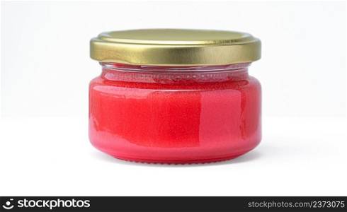 little jar jam isolated on white background