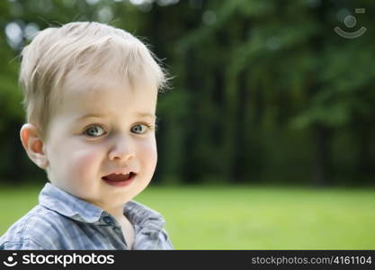 Little Kid Portrait Outdoors