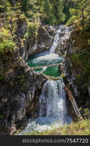 Little Qualicum Falls Provincial Park, Vancouver Island, British Columbia, Canada