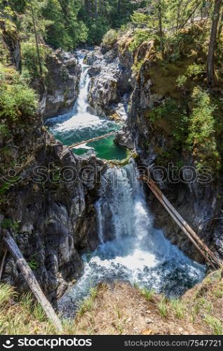 Little Qualicum Falls Provincial Park, Vancouver Island, British Columbia, Canada