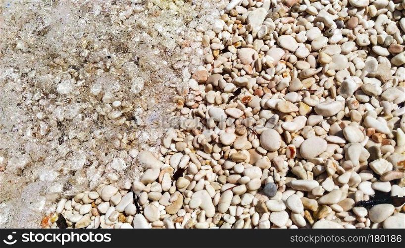 Little stones of beach