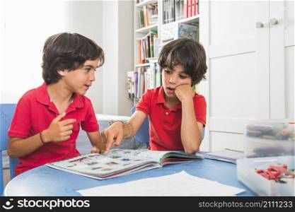 little twins discussing book
