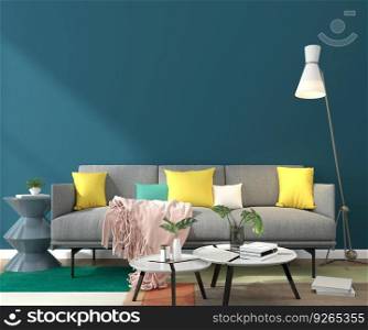 Living room decorated with chairs, sofa and small plant pots