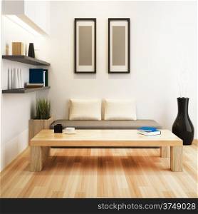 Living room of interior design