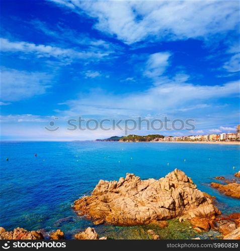 Lloret de Mar beach of Costa Brava Catalonia spain