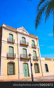 Lloret de Mar mediterranean facade in Costa Brava at Catalonia Spain