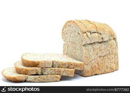 loaf of sliced Fresh whole wheat bread
