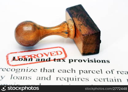 Loan and tax provisions