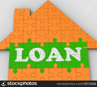 . Loan House Showing Mortgage To Purchase Property