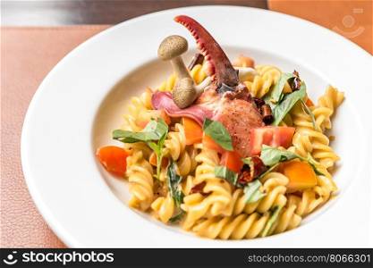 Lobster Pasta, Groumet french cuisine