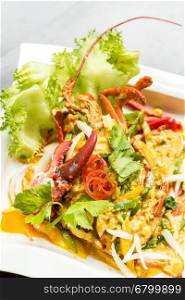 Lobster stir fried with spice curry