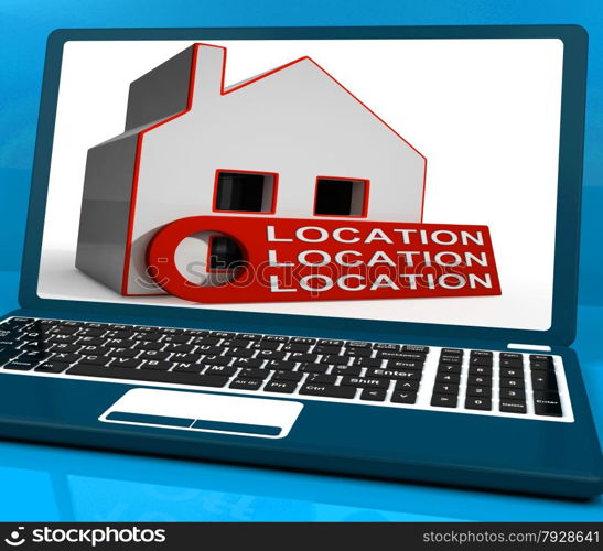 Location Location Location House Laptop Meaning Perfect Area And Home