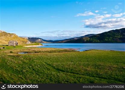 Loch Assynt. part of the coastline of Loch Assynt