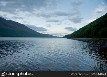 Loch in the Highlands of Scotland