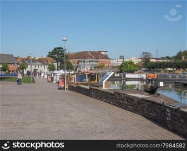 Lock gate in Stratford upon Avon. Canal lock gate in Stratford upon Avon, UK