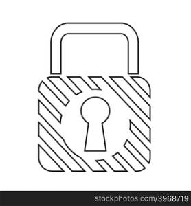 Lock Icon illustration design