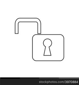 lock icon illustration design