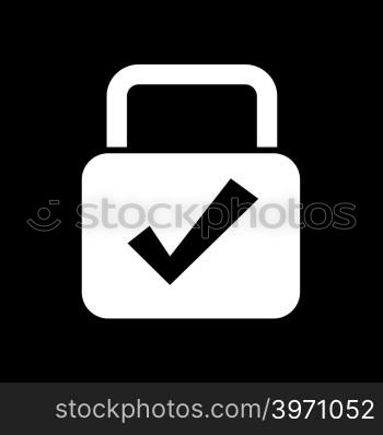 lock icon illustration design