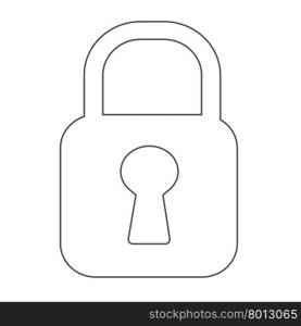 lock icon Illustration design