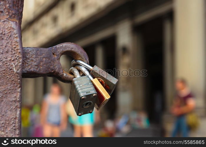 Locks for locking a love