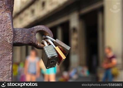 Locks for locking a love
