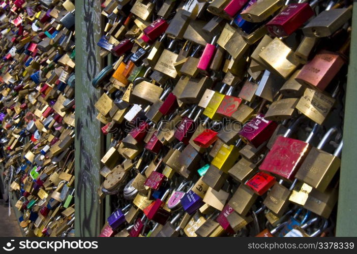 locks symbolizing a vow for everlasting love