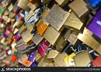 locks symbolizing a vow for everlasting love